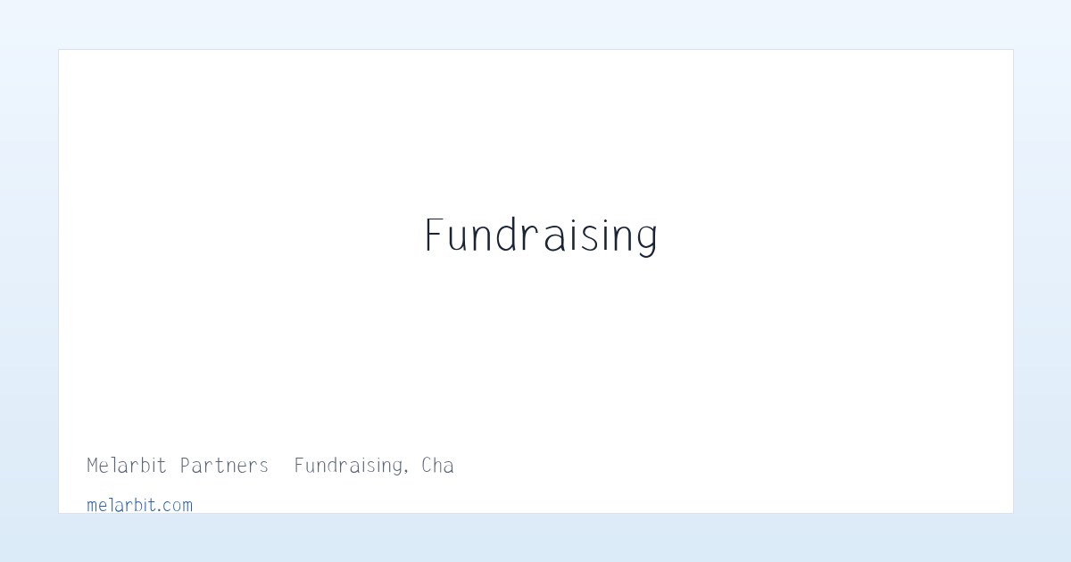 Melarbit Partners – Fundraising, Change Making, Community Building 主图
